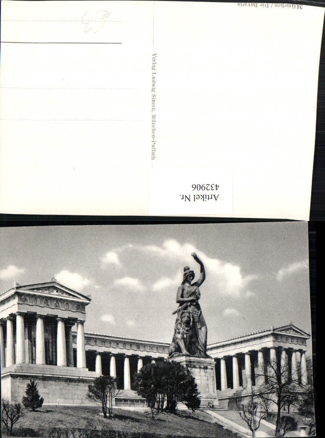 432906, Munich Bavaria Statue with Hall of Fame