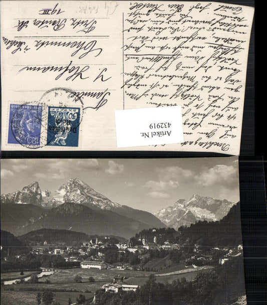 432919, Photo AK Berchtesgaden Total mountain scenery