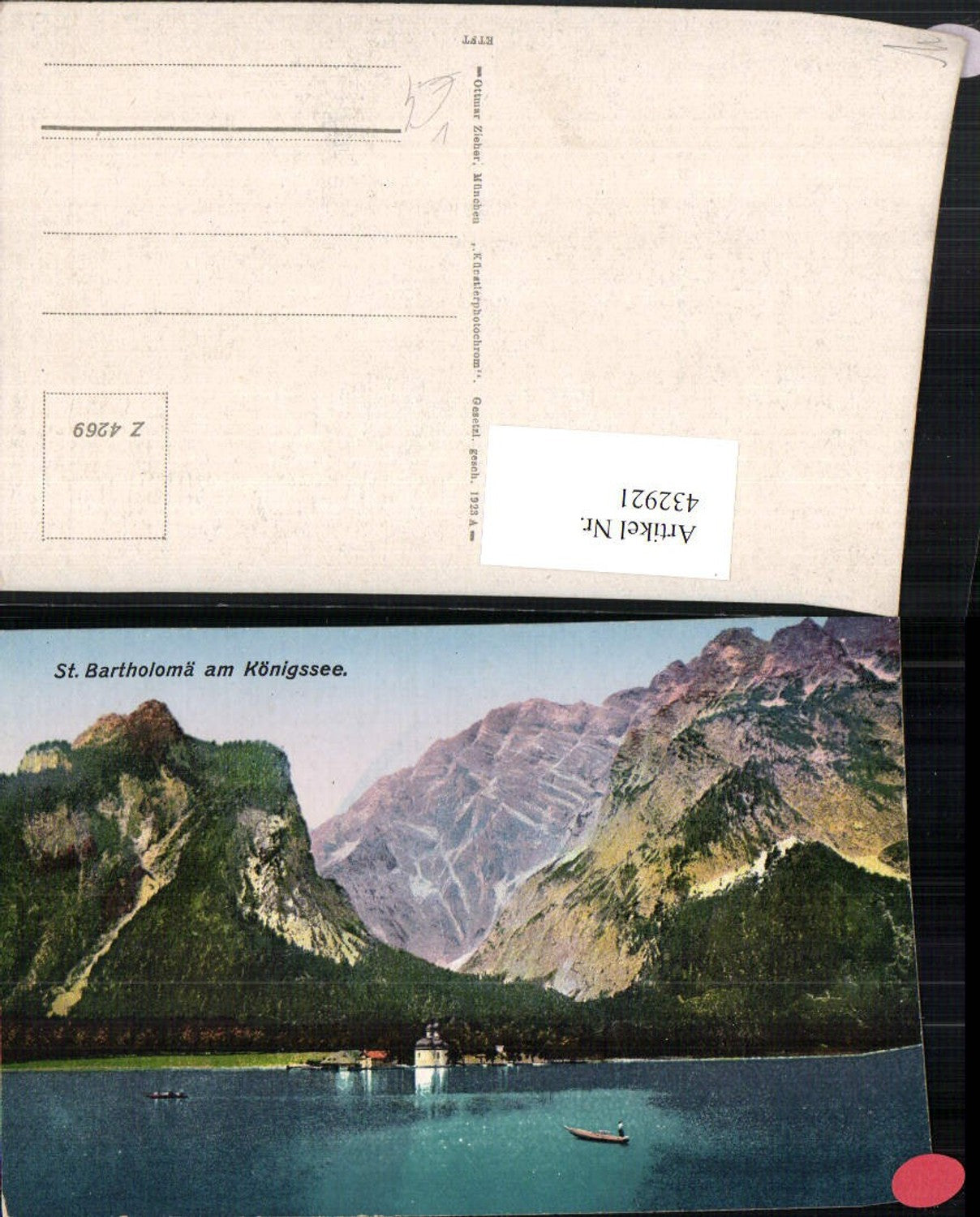 432921, St. Bartholomä am Königssee near Schönau, mountain scenery, pub Ottmar Zieher 4269
