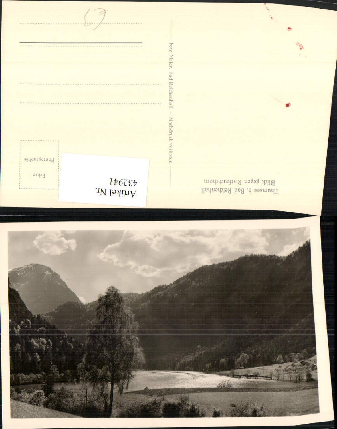 432941,Thumsee See b. Bad Reichenhall geg. Ristfeuchthorn