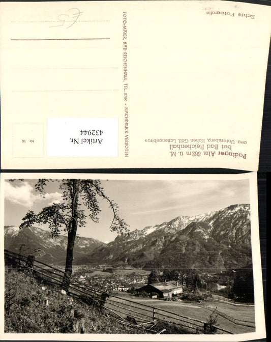 432944,Padinger Alm b. Bad Reichenhall geg. Untersberg Bergkulisse
