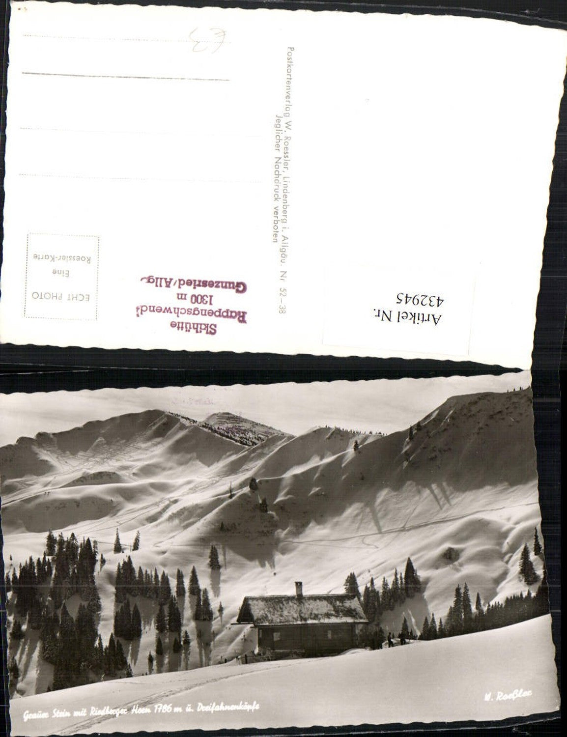 432945,Grauer Stein m. Riedberger Horn b. Obermaiselstein Winterbild