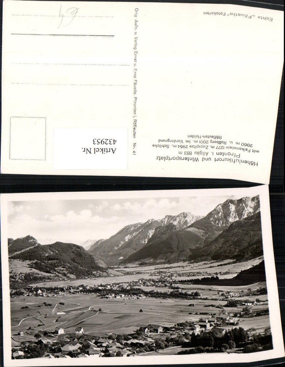 432953,Pfronten im Allgäu Totale m. Falkenstein Bergkulisse