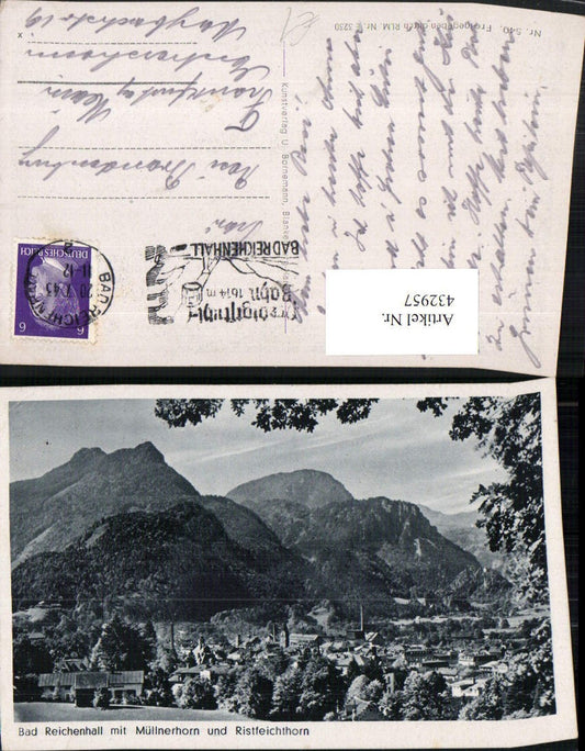 432957,Bad Reichenhall Totale m. Müllnerhorn u. Ristfeichthorn Bergkulisse