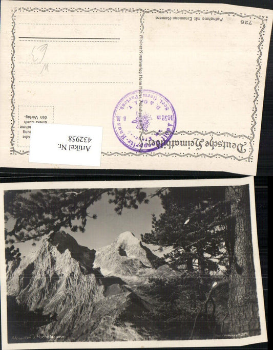 432958,Alpspitze u. Hochblassen b. Garmisch Bergkulisse