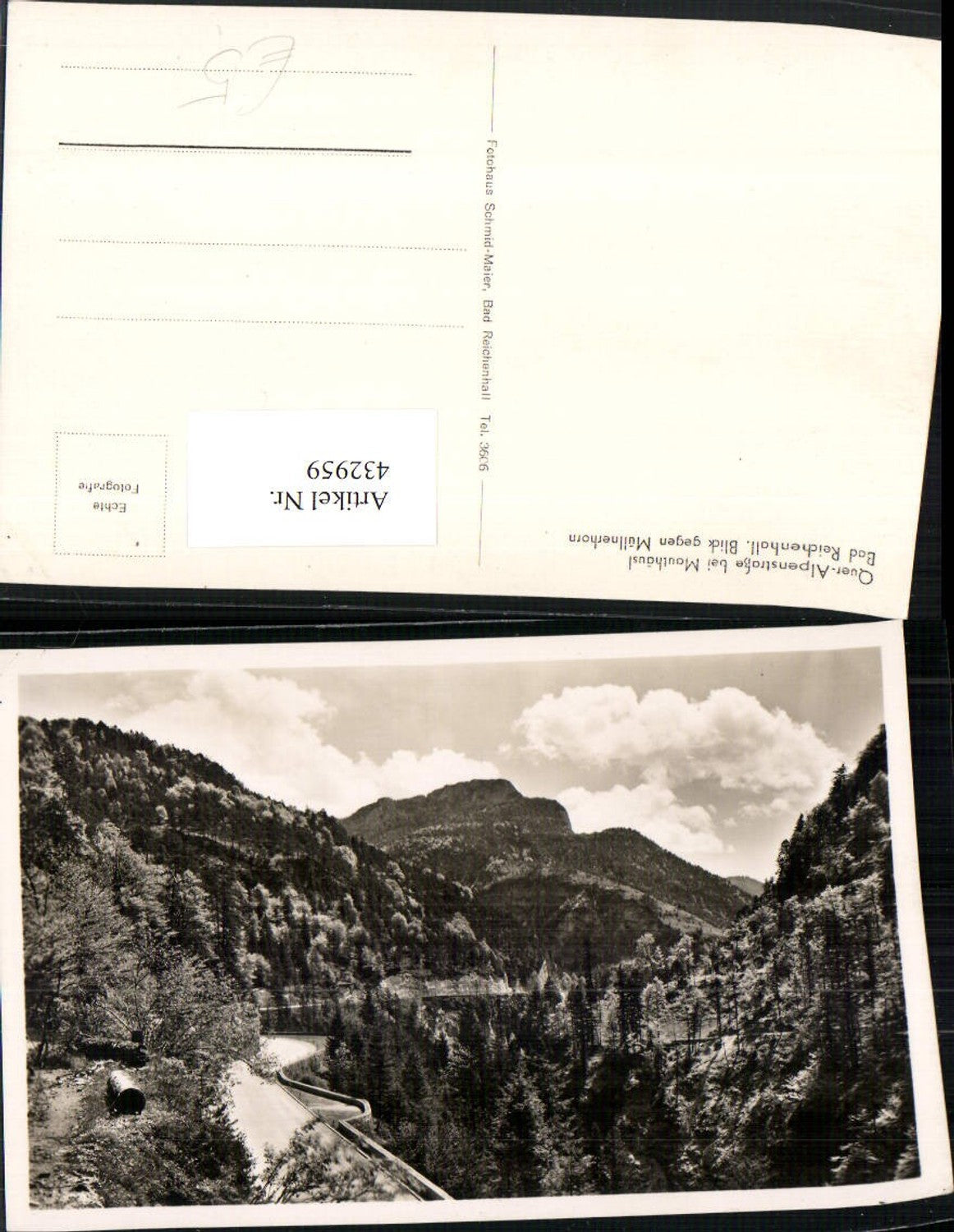 432959,Bad Reichenhall Quer-Alpenstraße bei Mauthäusl