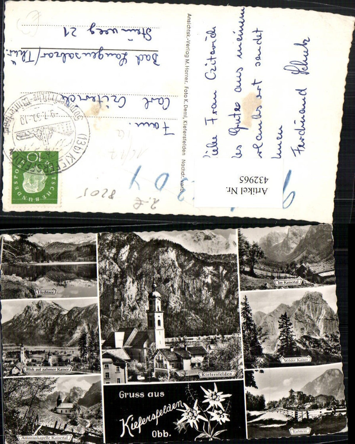 432965,Kiefersfelden Totale Hechtsee Kaisertal Mehrbildkarte