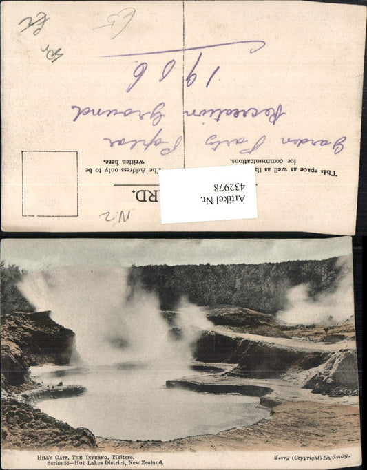 432978,New Zealand Neuseeland Hot Lakes District Tikitere Inferno Hills Hells Gate Heißwasser