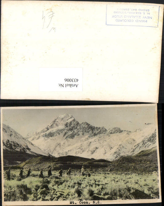 433006,New Zealand Neuseeland Mount Cook Aoraki Bergkulisse