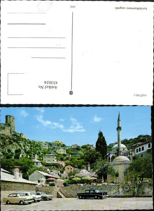 433024,Bosnia Pocitelj Teilansicht Minarett