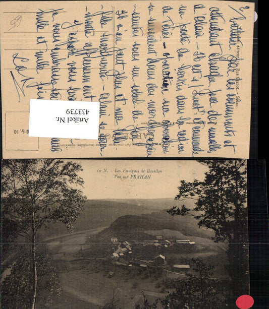 433739,Belgium Bouillon Vue sur Frahan Totale