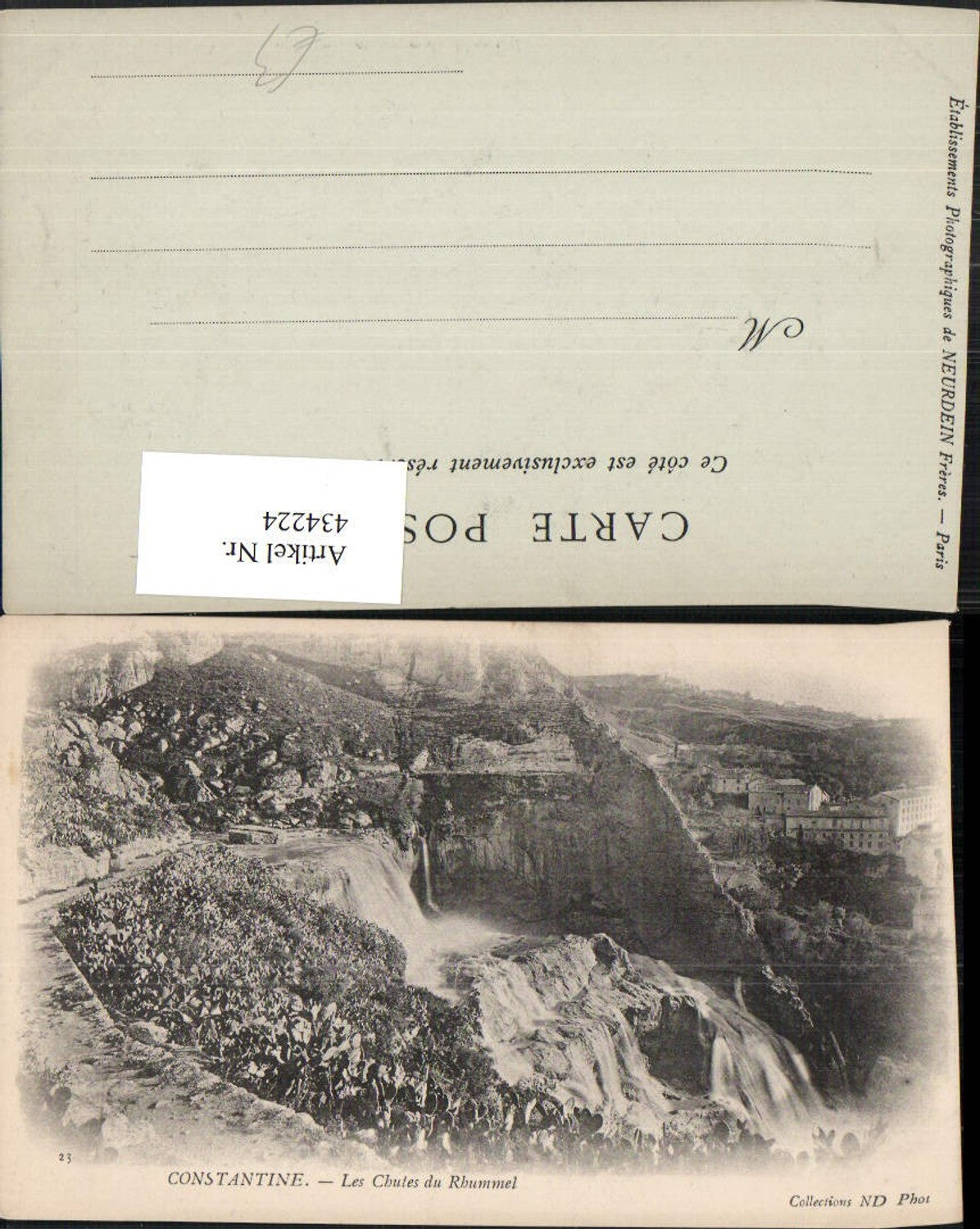 434224,Algeria Constantine Les Chutes du Rhummel Wasserfall