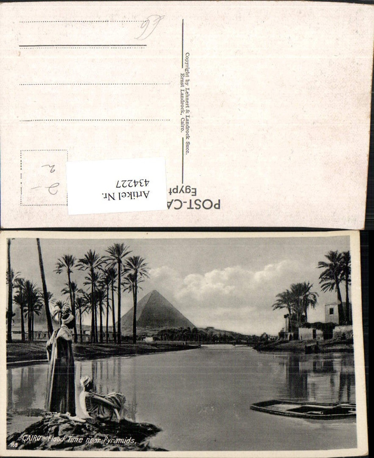 434227,Egypt Cairo Kairo Flood Time near Pyramids Pyramide Volkstypen