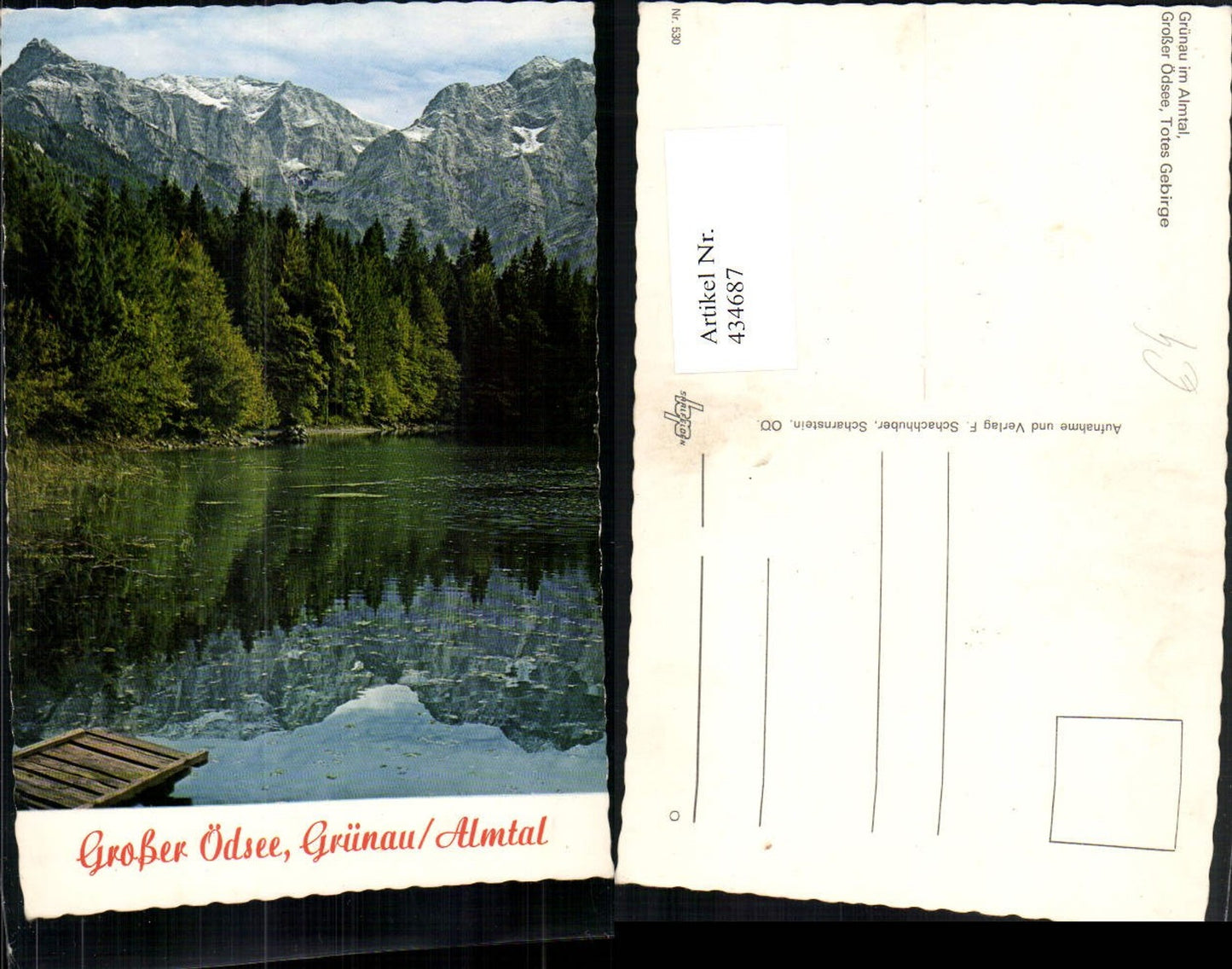 434687,Grünau im Almtal Großer Ödsee See Bergkulisse