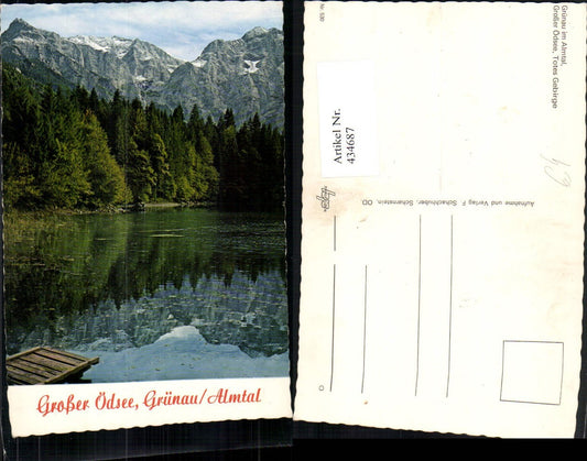 434687,Grünau im Almtal Großer Ödsee See Bergkulisse