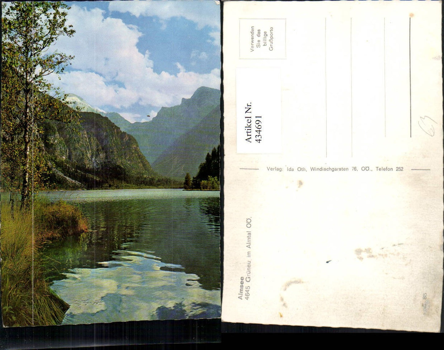 434691,Grünau im Almtal Almsee See Bergkulisse