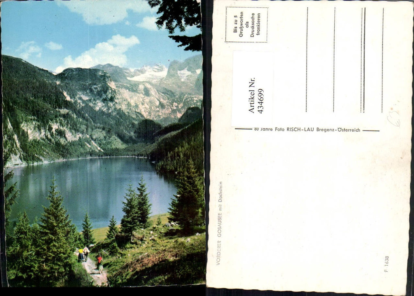 434699,Vorderer Gosausee See b. Gosau m. Dachstein Bergkulisse