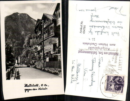 434701,Hallstatt Straßenansicht geg. Hirlatz