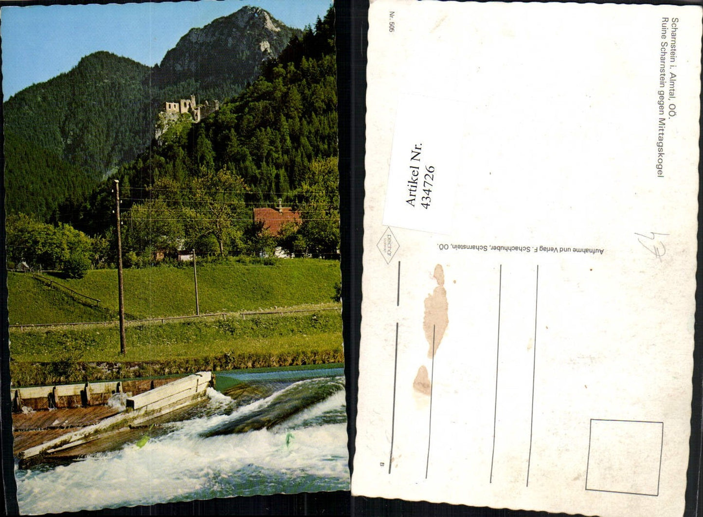 434726,Scharnstein im Almtal Ruine Scharnstein geg. Mittagskogel