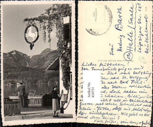 434731,St. Wolfgang Hotel weißes Rössl Terrasse Bergkulisse
