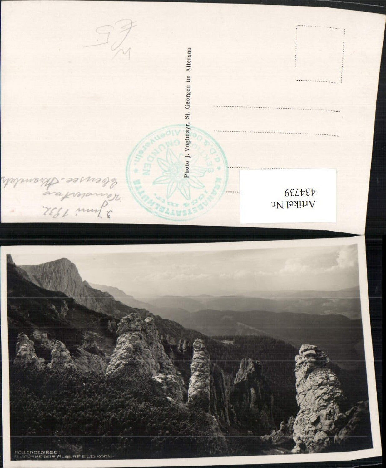 434739,Felstürme beim Alberfeldkogel b. Ebensee Bergkulisse