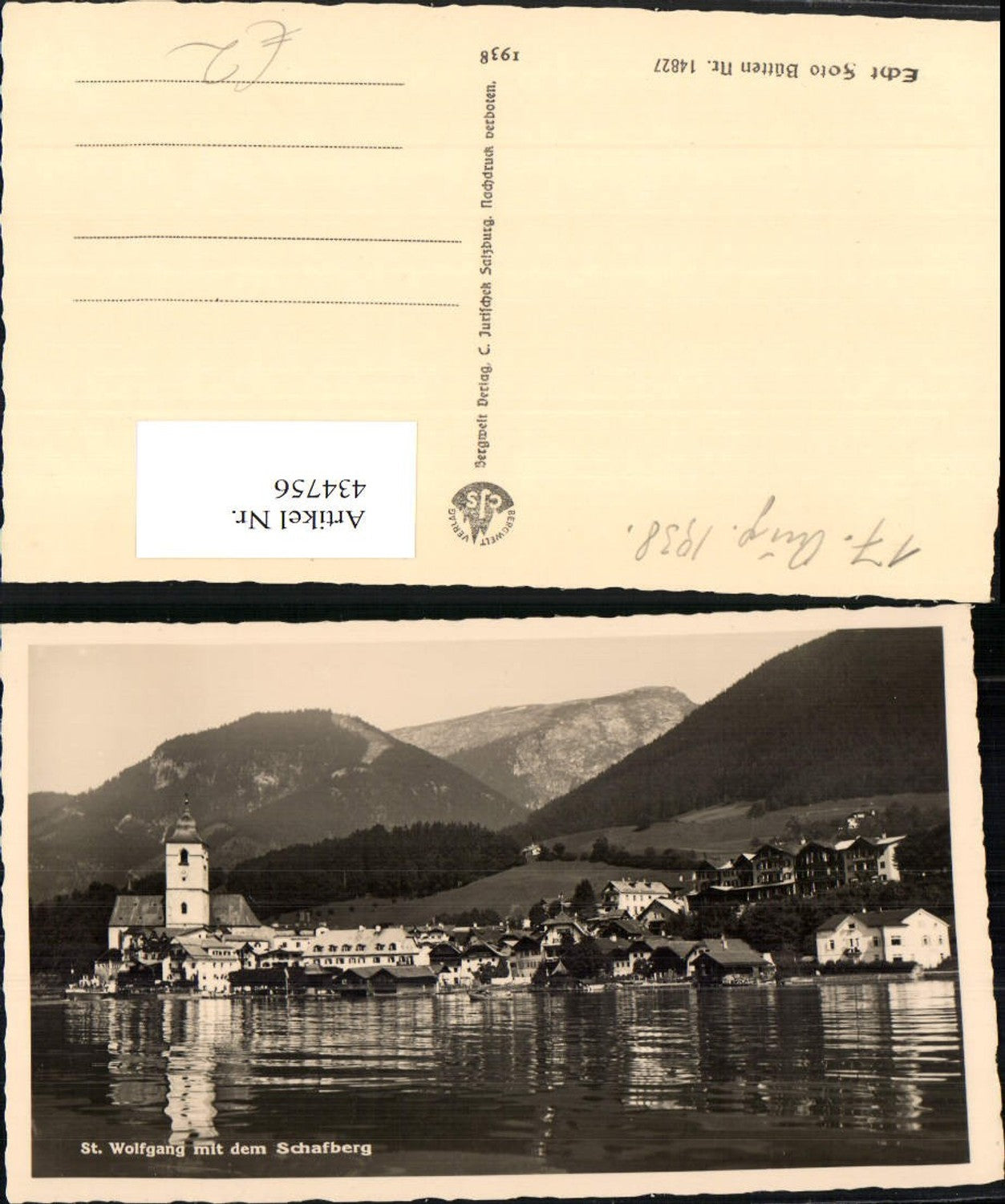 434756,St. Wolfgang Totale m. Schafberg