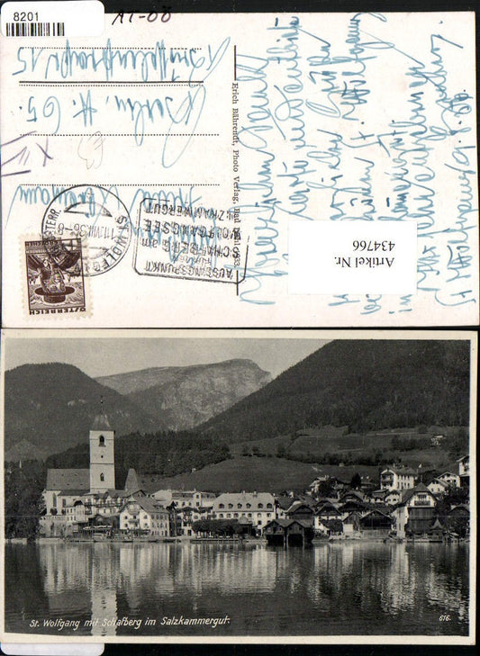 434766,St. Wolfgang Totale m. Schafberg