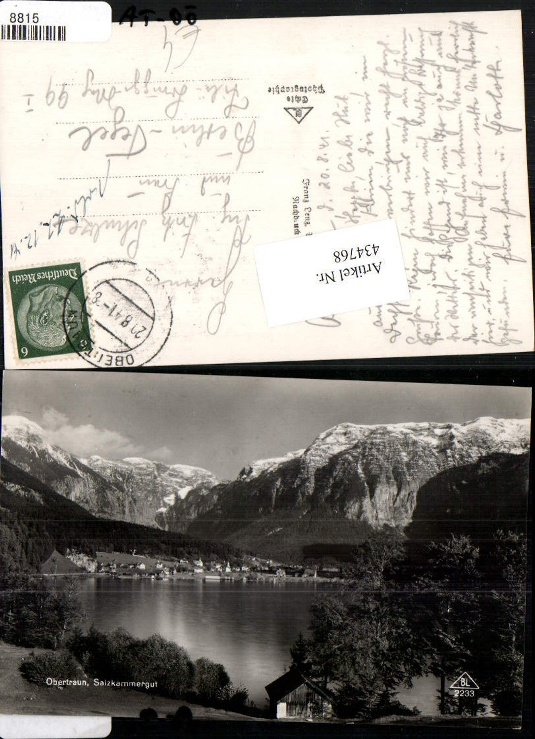 434768,Obertraun Totale See Bergkulisse