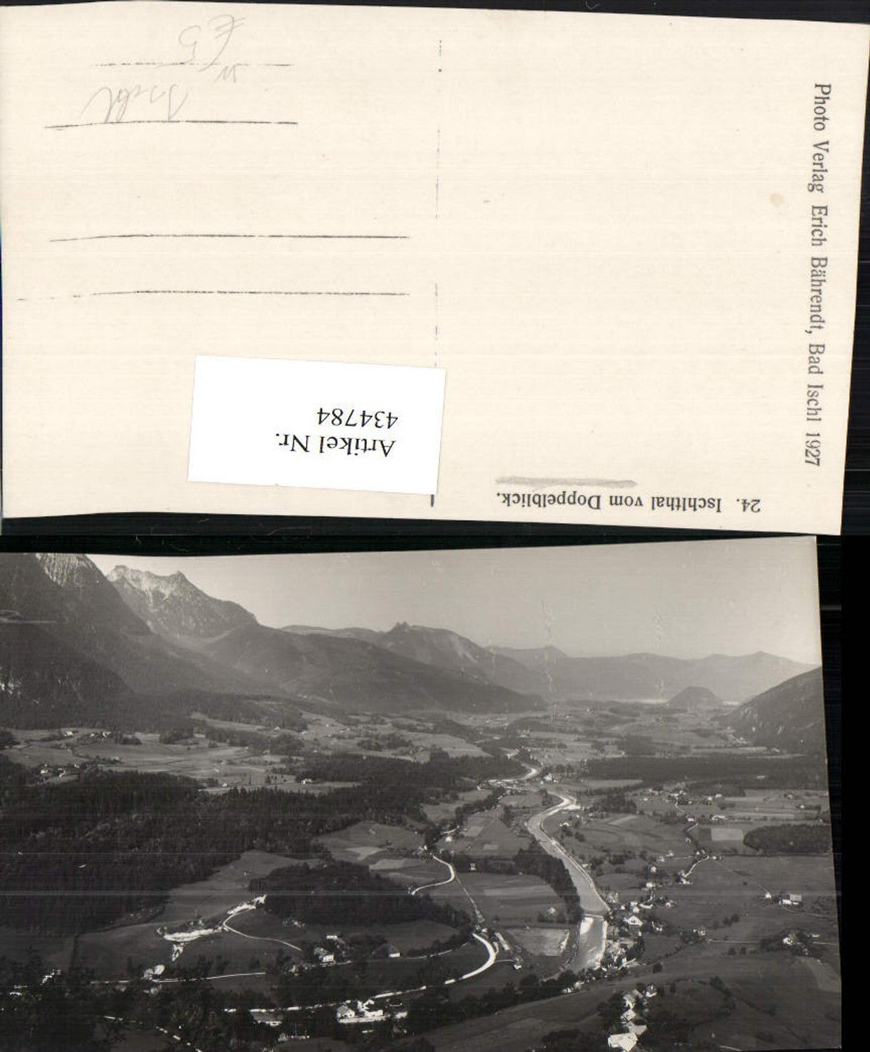 434784,Ischlthal Ischltal vom Doppelblick b. Bad ischl pub Foto Erich Bährendt