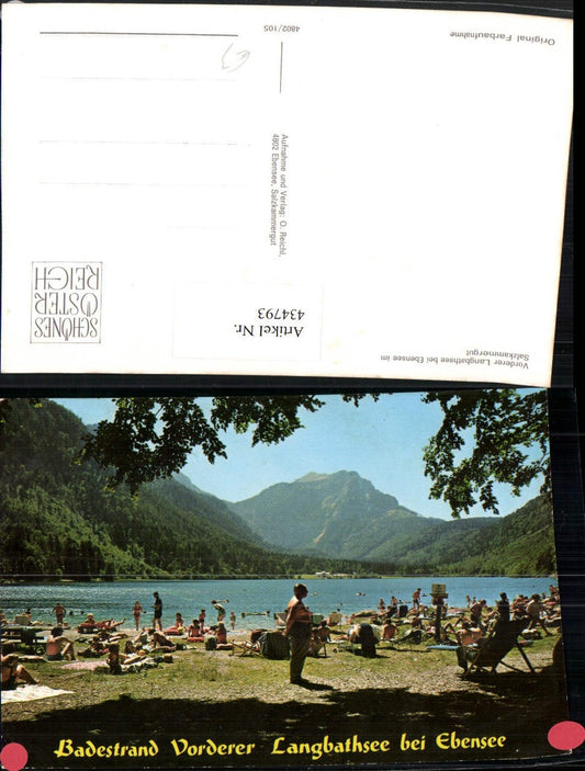 434793,Vorderer Langbathsee See b. Ebensee Strandbad