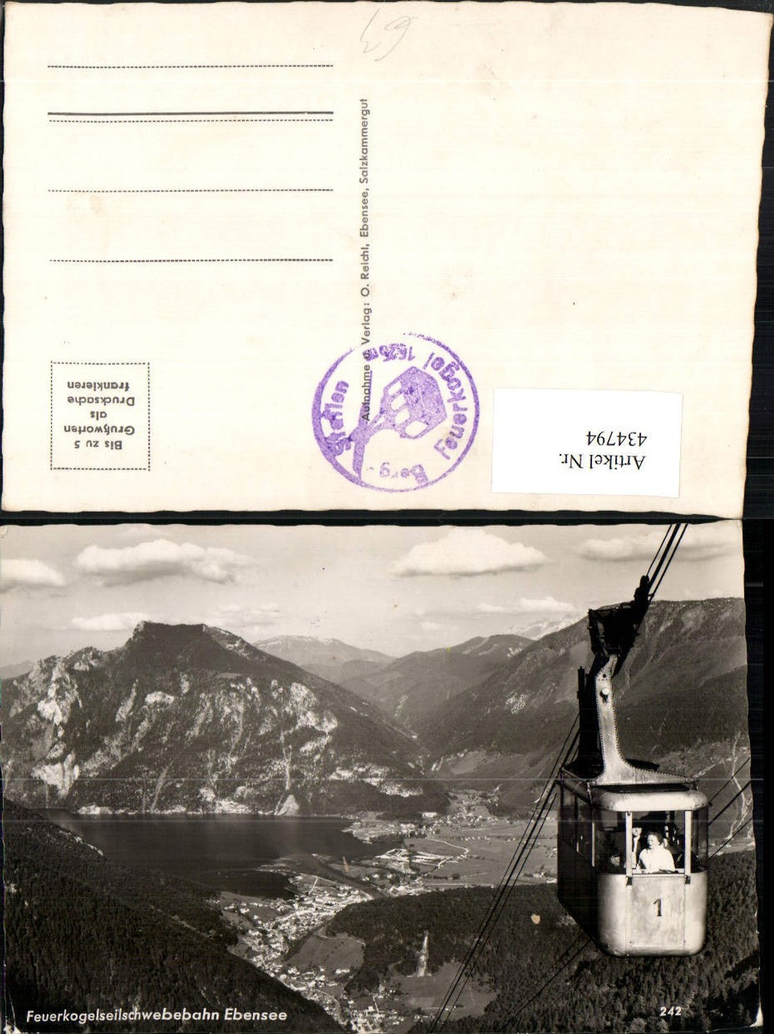 434794,Feuerkogelseilschwebebahn Seilbahn Ebensee Totale Bergkulisse
