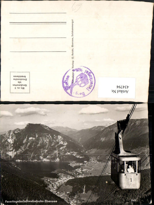 434794,Feuerkogelseilschwebebahn Seilbahn Ebensee Totale Bergkulisse