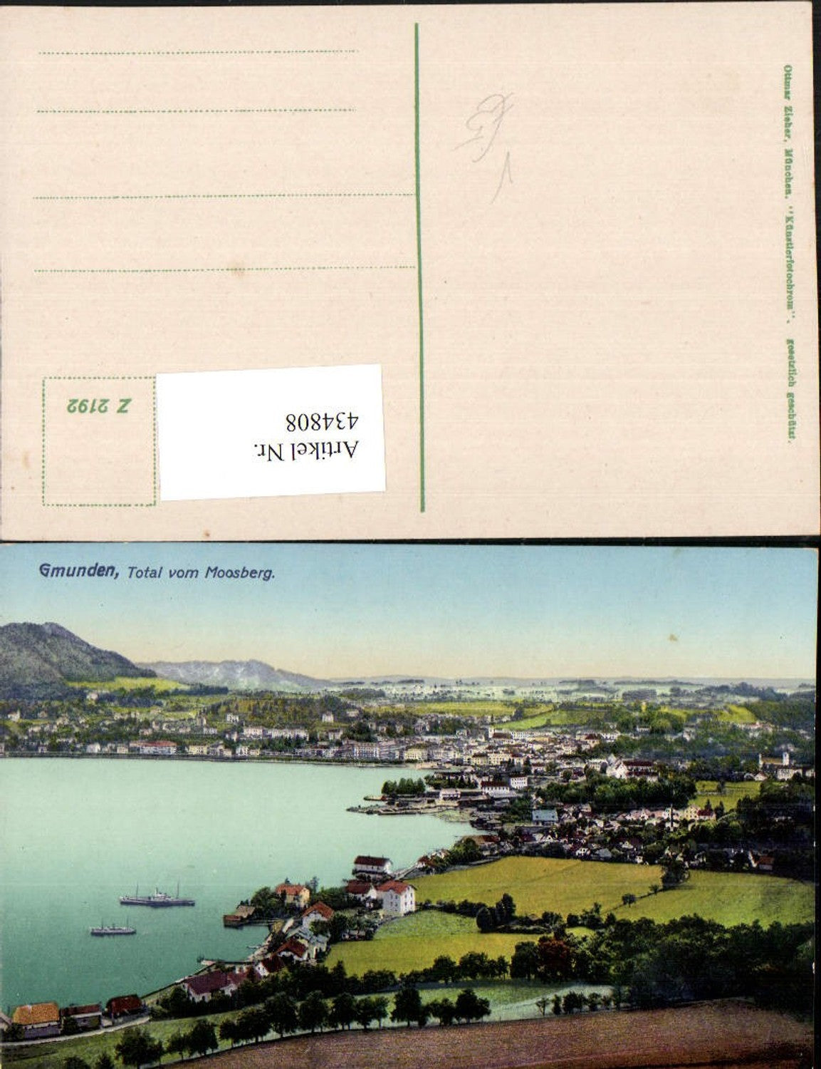 434808,Gmunden Totale vom Moosberg pub Ottmar Zieher 2192