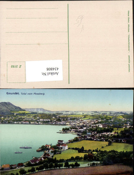 434808,Gmunden Totale vom Moosberg pub Ottmar Zieher 2192