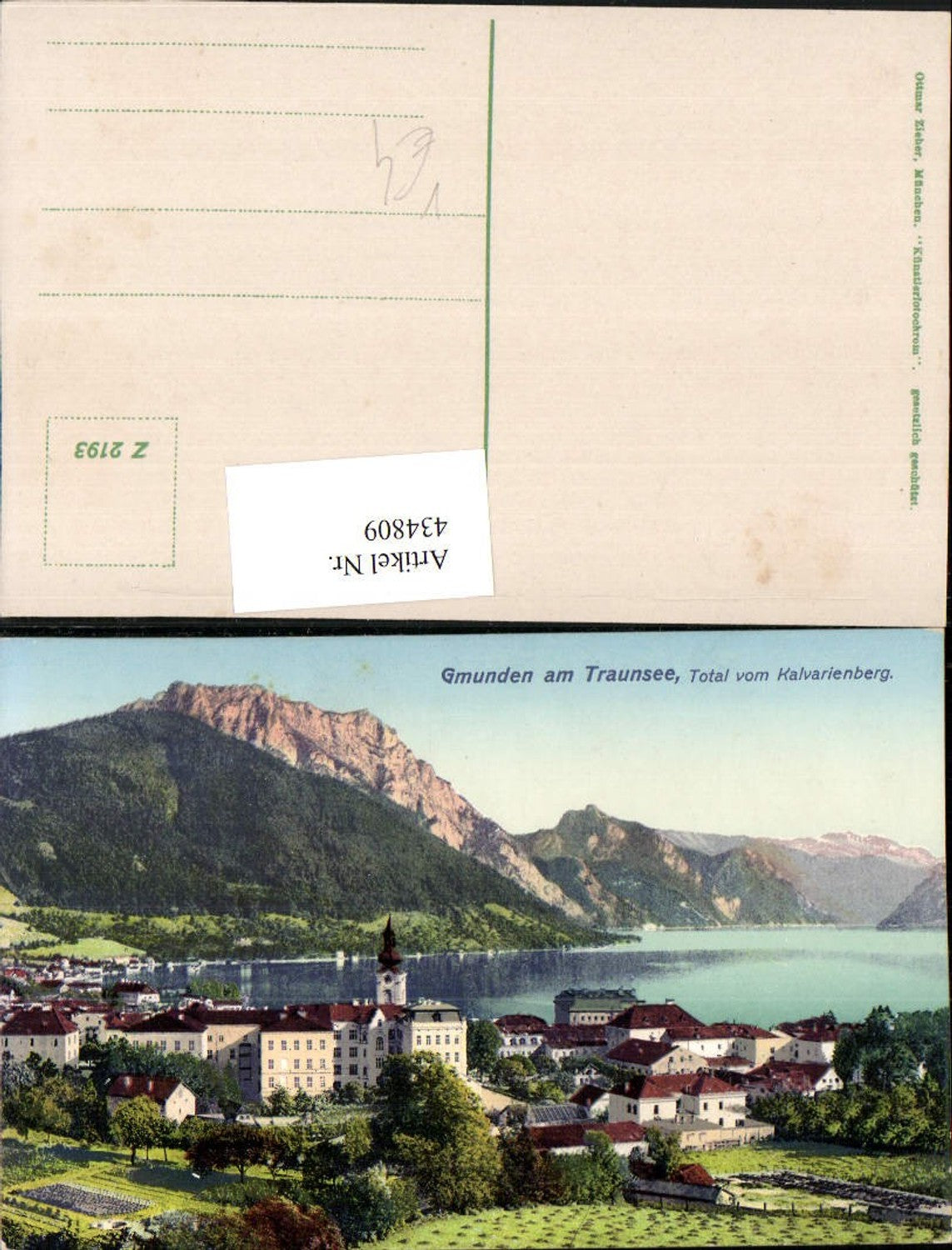 434809,Gmunden am Traunsee Teilansicht vom Kalvarienberg pub Ottmar Zieher 2193