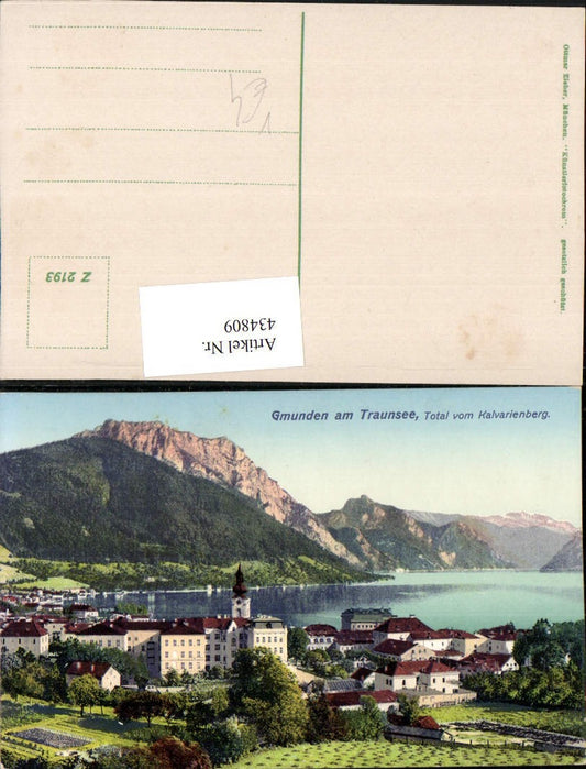 434809,Gmunden am Traunsee Teilansicht vom Kalvarienberg pub Ottmar Zieher 2193