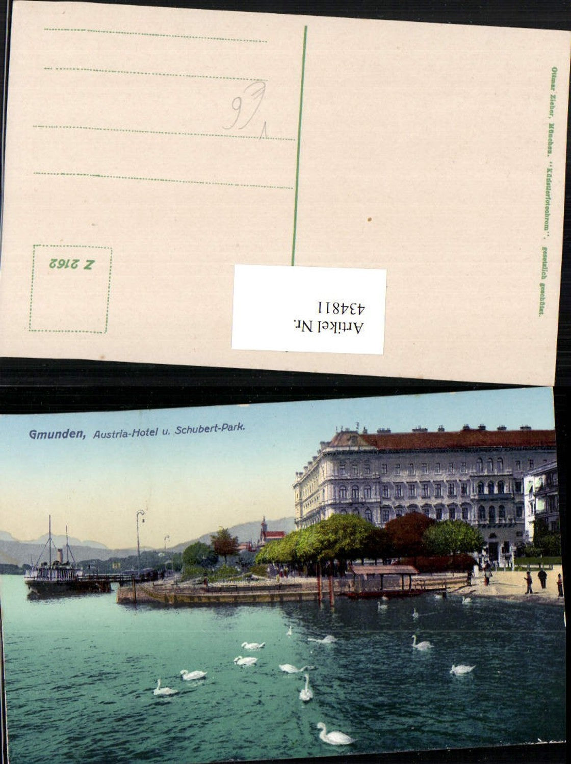 434811,Gmunden Austria-Hotel u. Schubert-Park pub Ottmar Zieher 2162