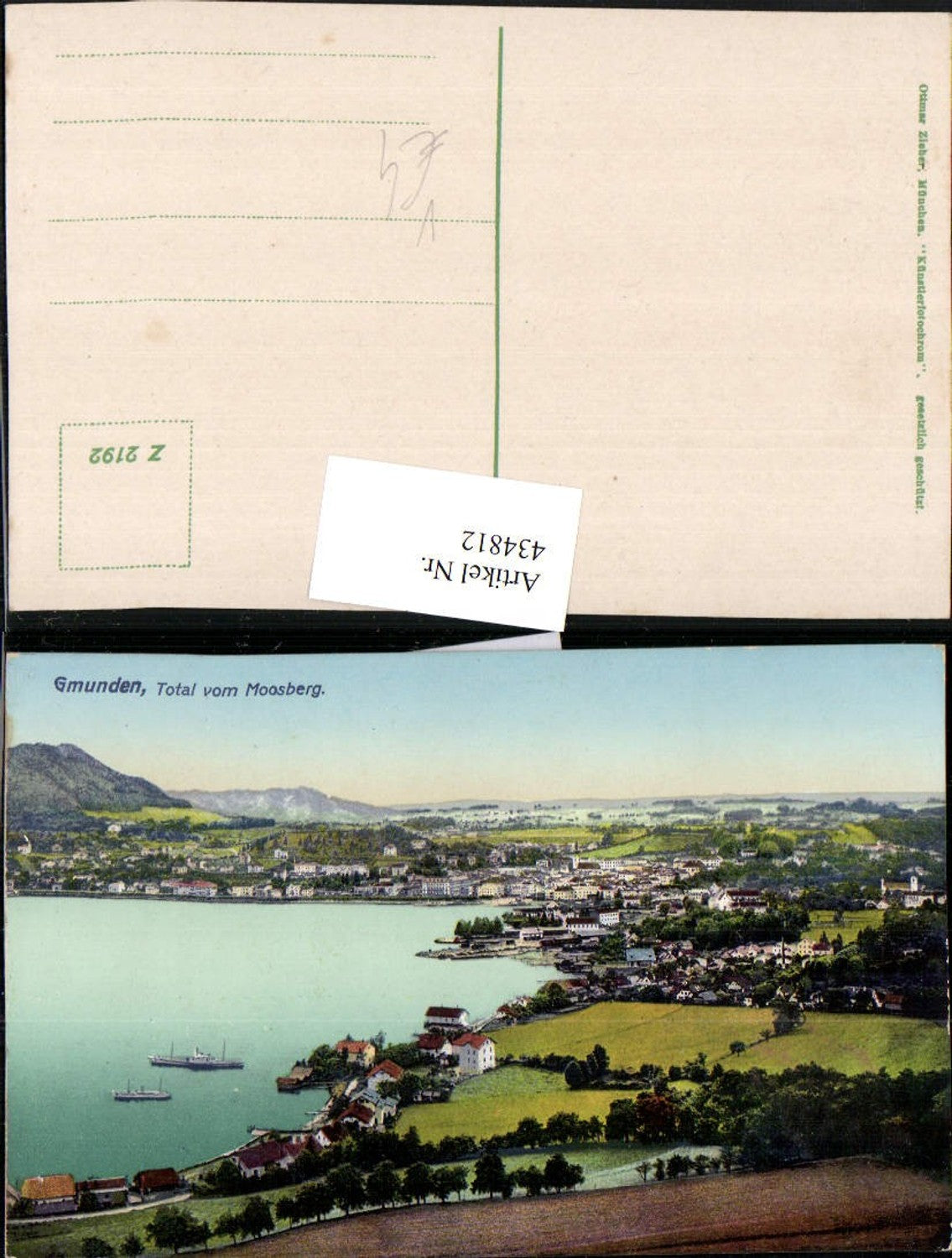 434812,Gmunden Totale vom Moosberg pub Ottmar Zieher 2192