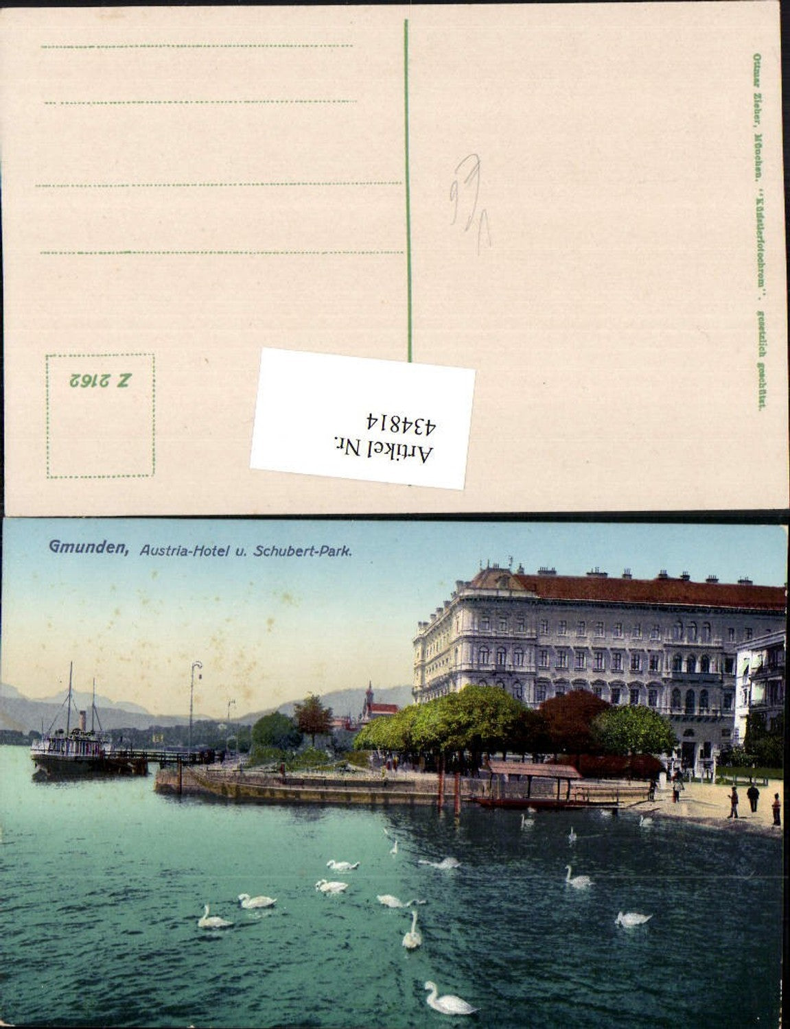 434814,Gmunden Austria-Hotel u. Schubert-Park pub Ottmar Zieher 2162