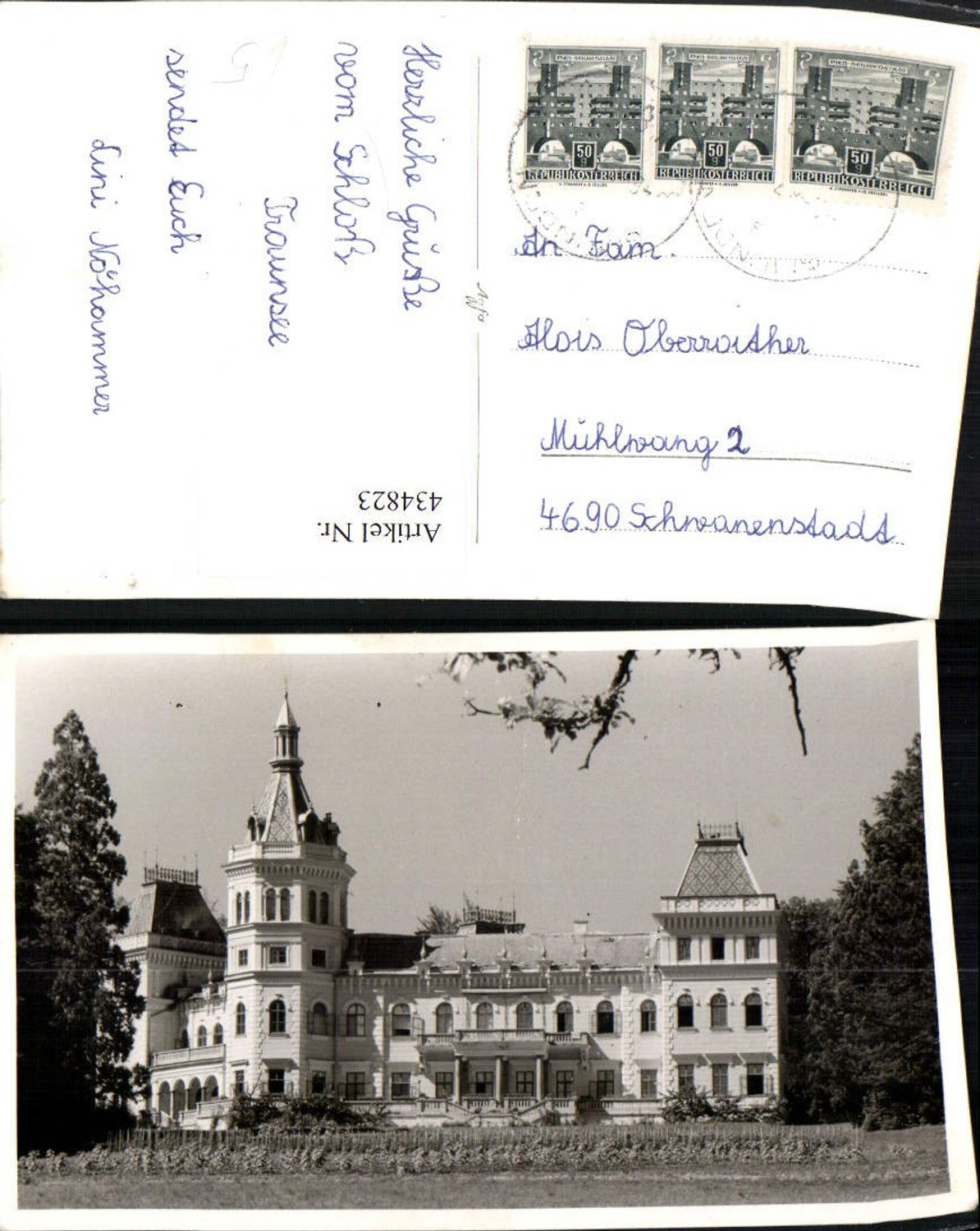 434823,Foto AK Schloss Traunsee