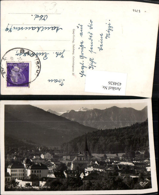 434826,Bad Ischl Teilansicht m. Dachstein Bergkulisse pub Cosy