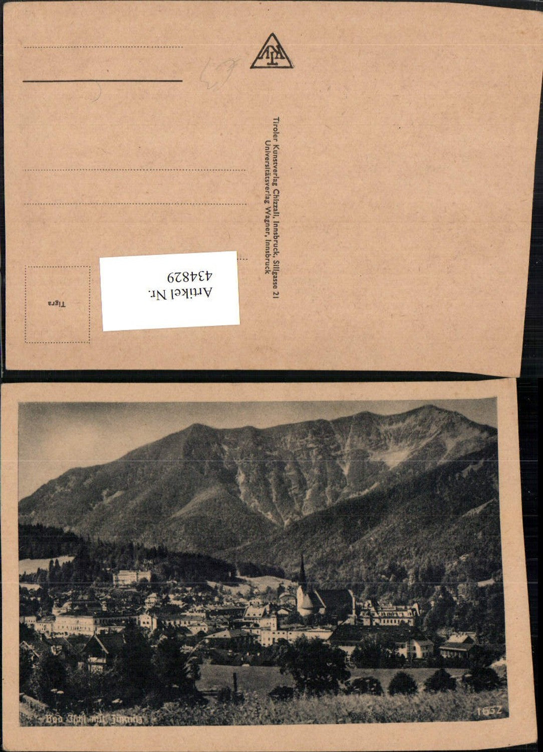 434829,Bad Ischl Totale m. Zimnitz Bergkulisse