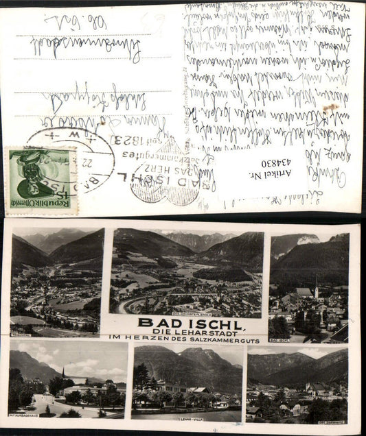 434830,Bad Ischl Totale Lehar-Villa Kurbadehaus Mehrbildkarte pub Cosy