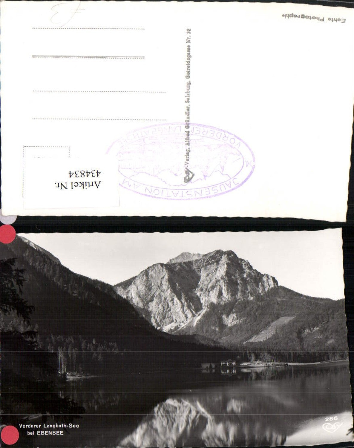 434834,Vorderer Langbathsee See b. Ebensee Bergkulisse