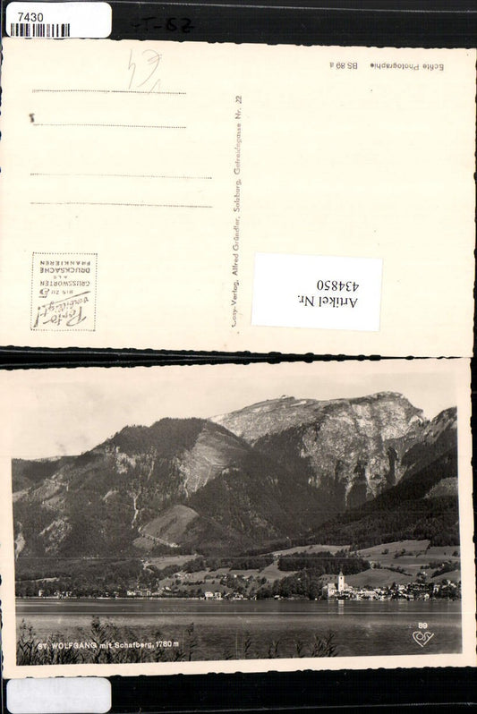 434850,St. Wolfgang Totale m. Schafberg pub Cosy 89