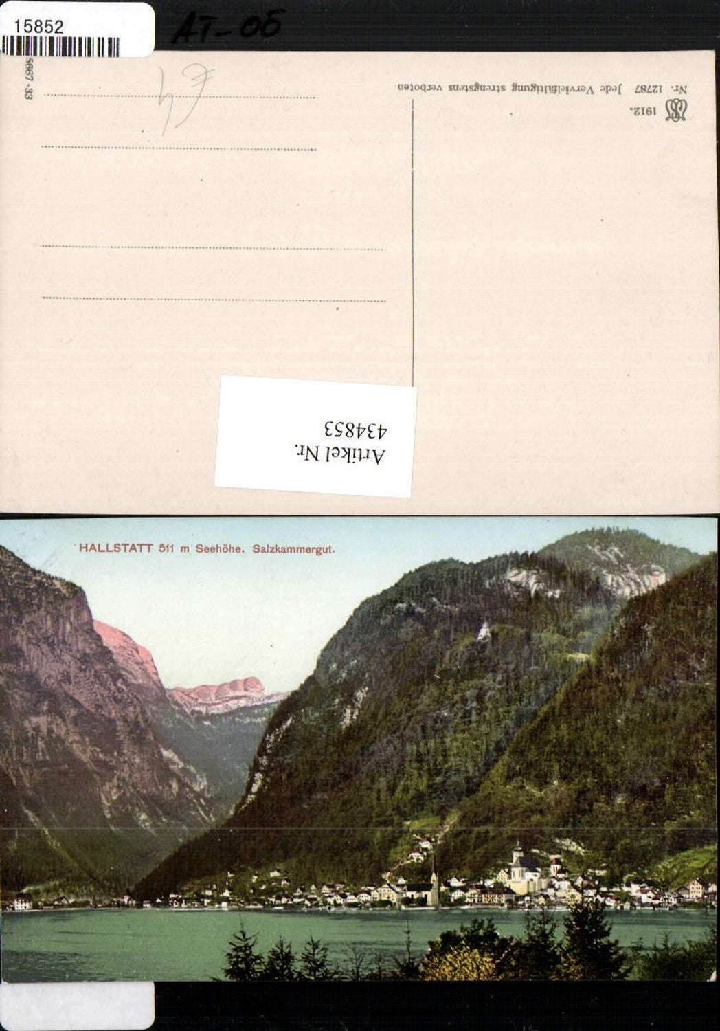 434853,Hallstatt Totale Bergkulisse