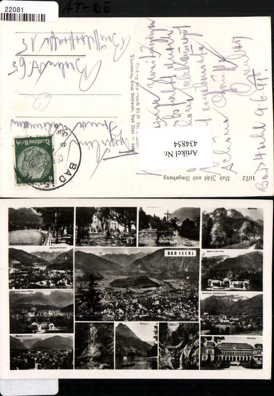 434854,Bad Ischl u. Umgebung Totale Kaiservilla Esplanade Kreuzstein Mehrbildkarte