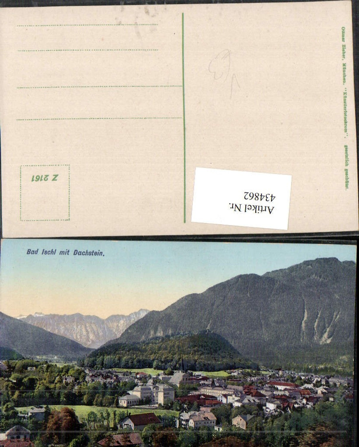 434862,Bad Ischl Totale m. Dachstein Bergkulisse pub Ottmar Zieher 2161