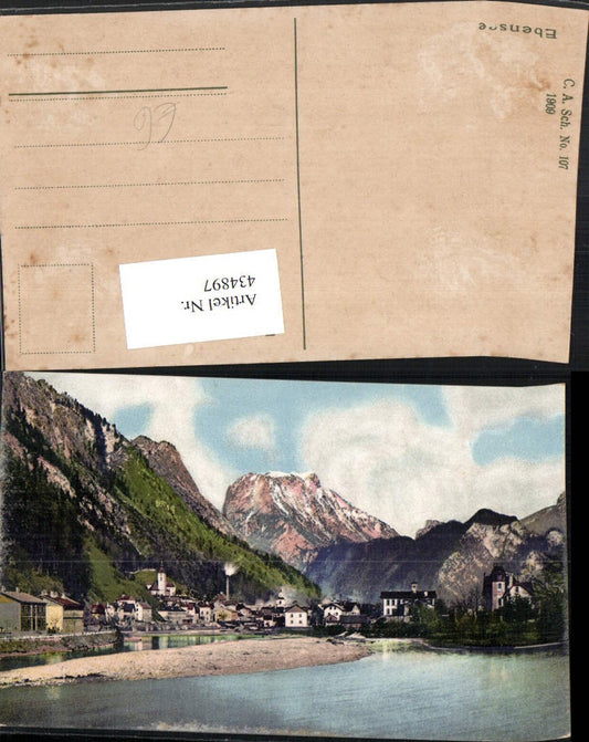 434897,Ebensee Teilansicht Bergkulisse