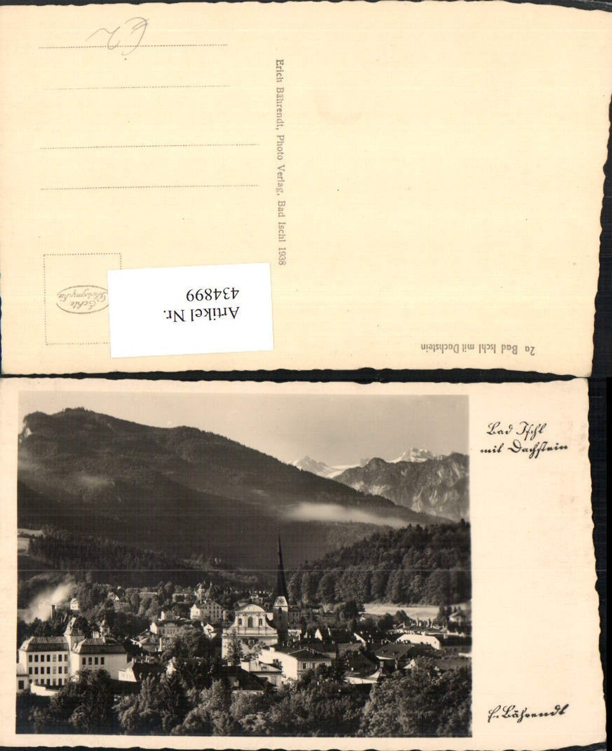 434899,Bad Ischl Teilansicht m. Dachstein Bergkulisse